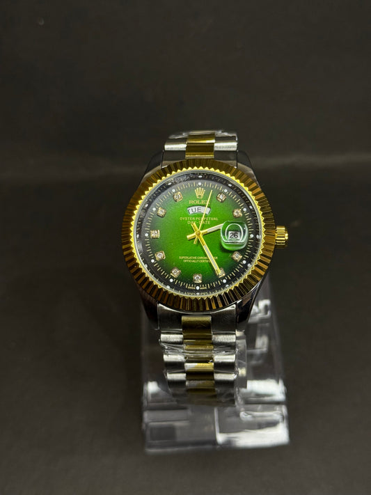 Rolex Green Dial Day-Date Chain Edition