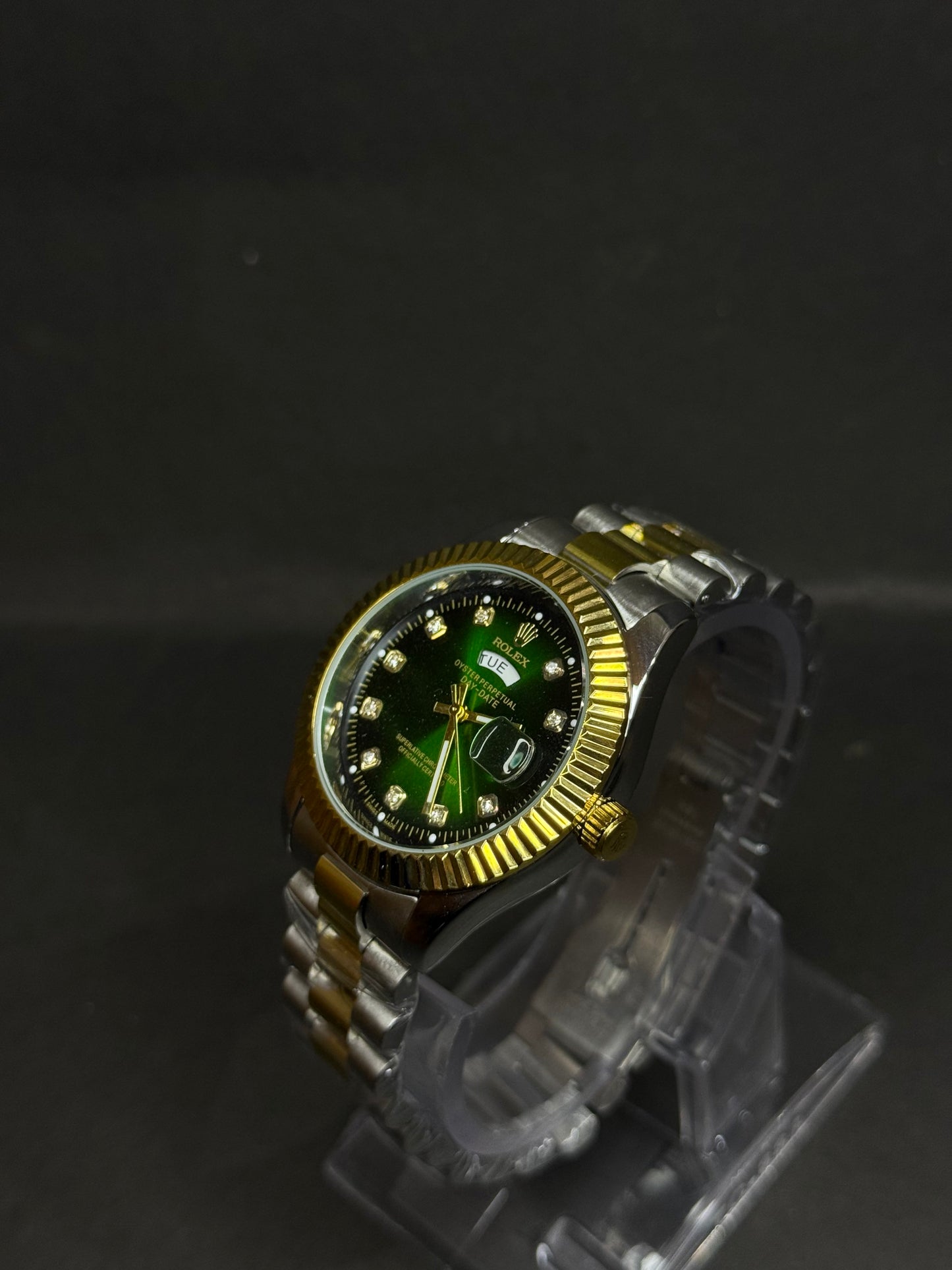Rolex Green Dial Day-Date Chain Edition
