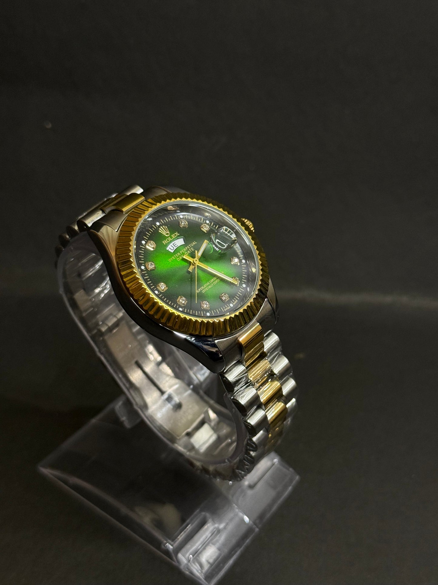 Rolex Green Dial Day-Date Chain Edition