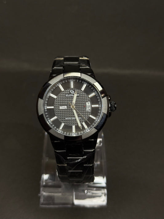 Elegant Original Object-Cut Chain Watch with Date Function