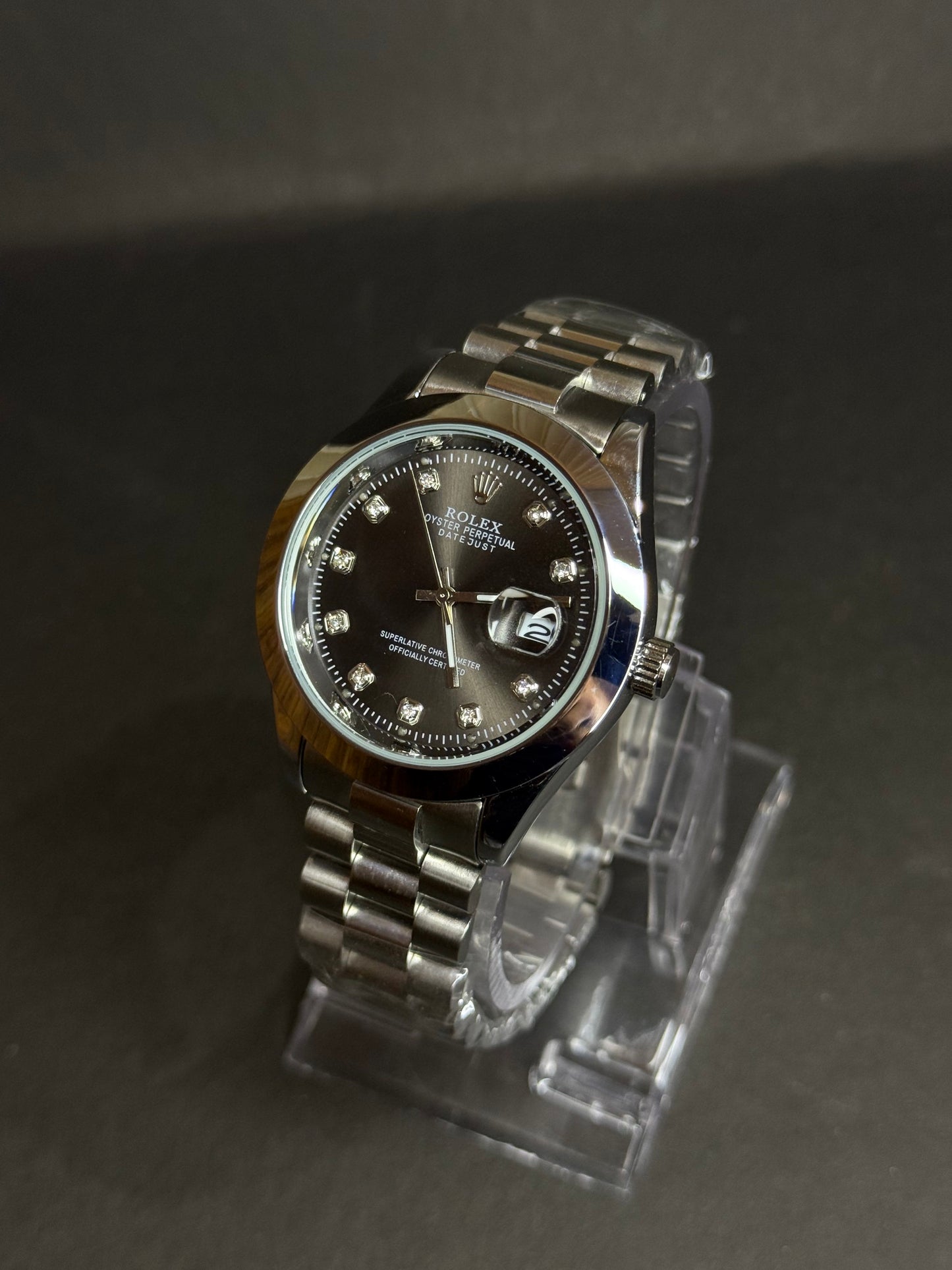 Rolex Datejust Stainless Steel Watch – Water Resistant, Durable Luxury Wrist Watch for Men | Elegant Round Dial, Lightweight Fashion Accessory | Formal & Casual Wear | High-Quality Classic Business Style
