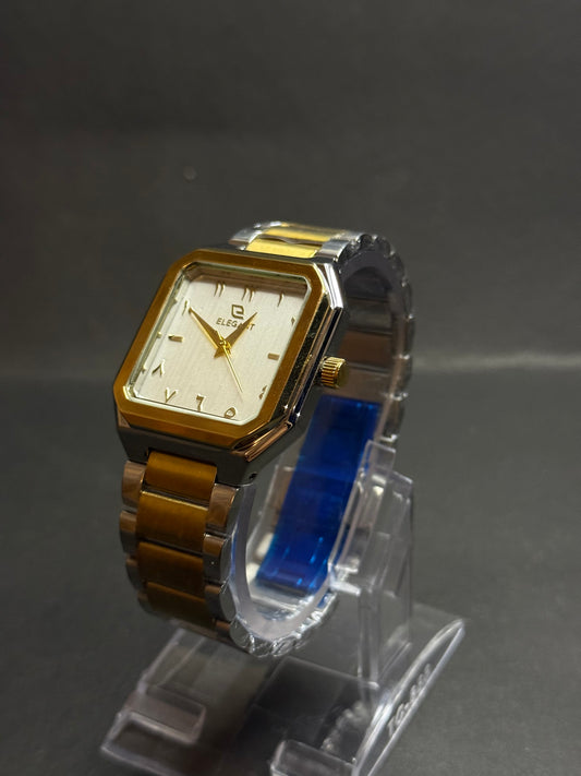 Elegant Slim Square Chain Watch