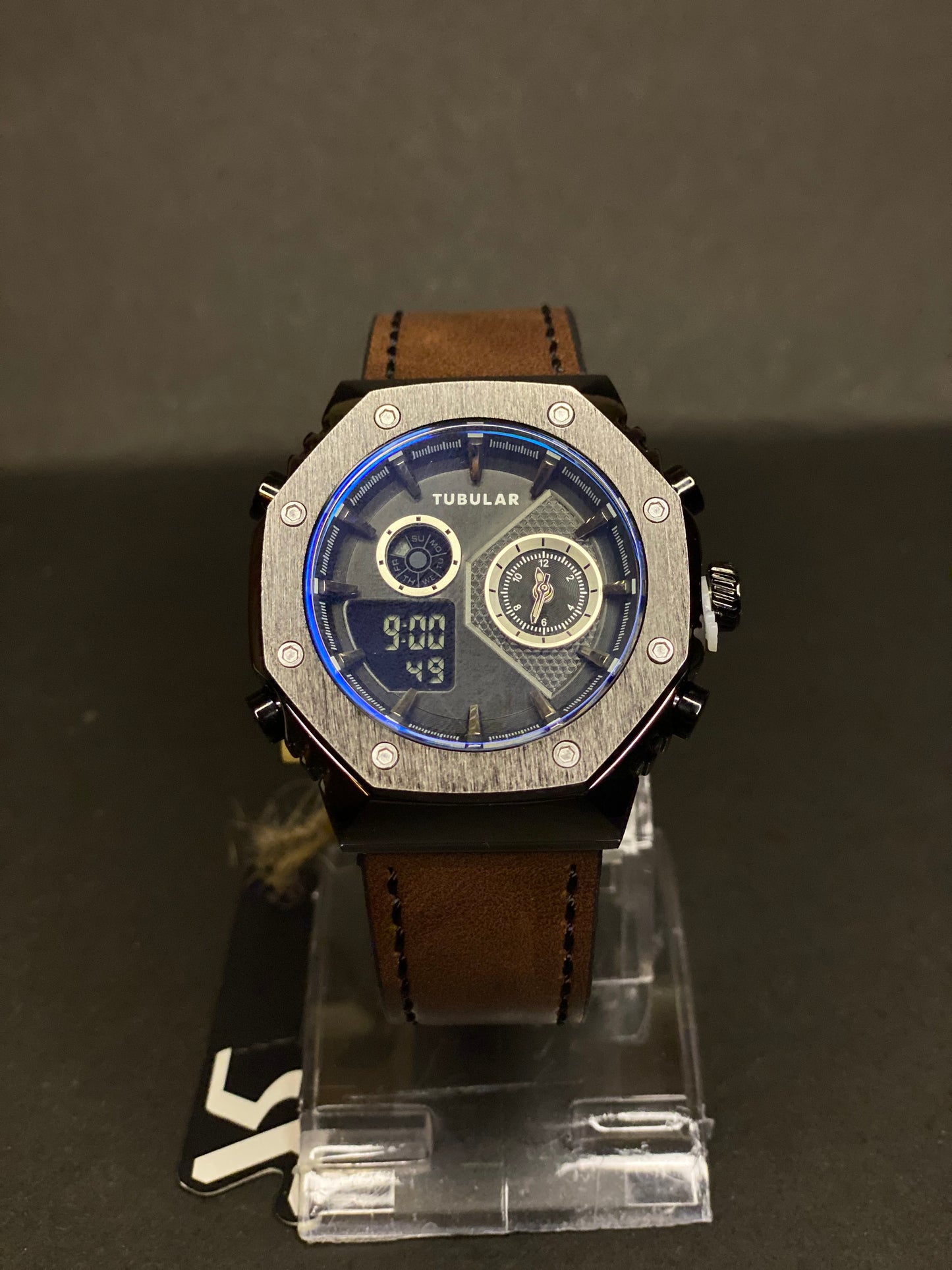 TUBULAR Original Watch | Analog & Digital | Leather Strap