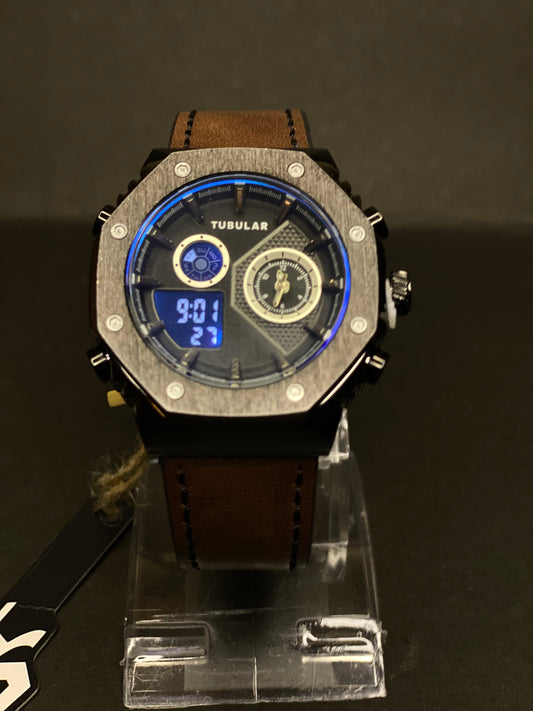TUBULAR Original Watch | Analog & Digital | Leather Strap