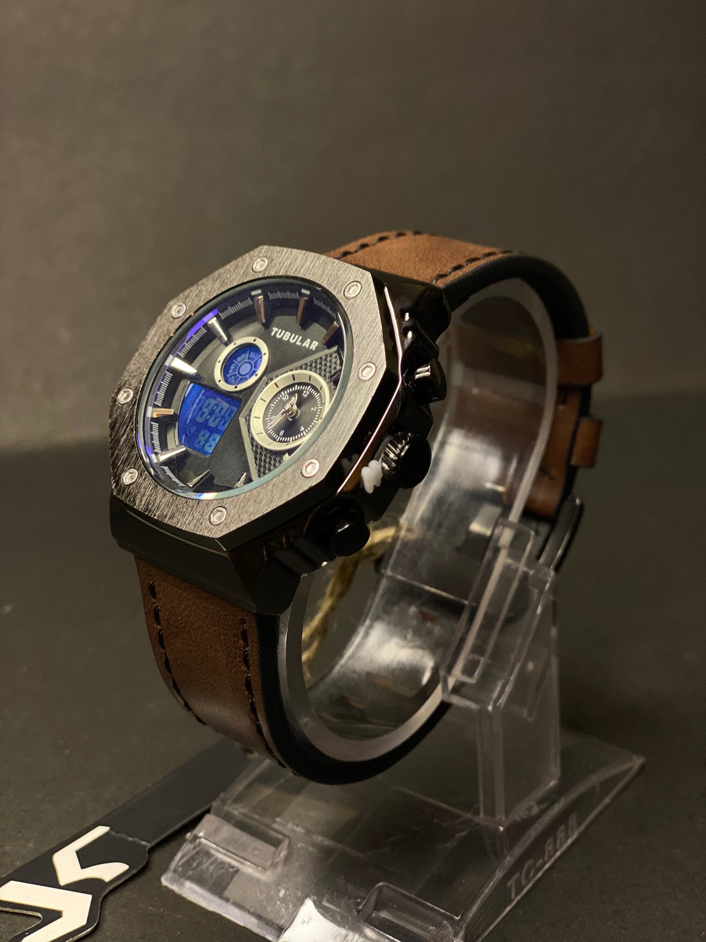 TUBULAR Original Watch | Analog & Digital | Leather Strap