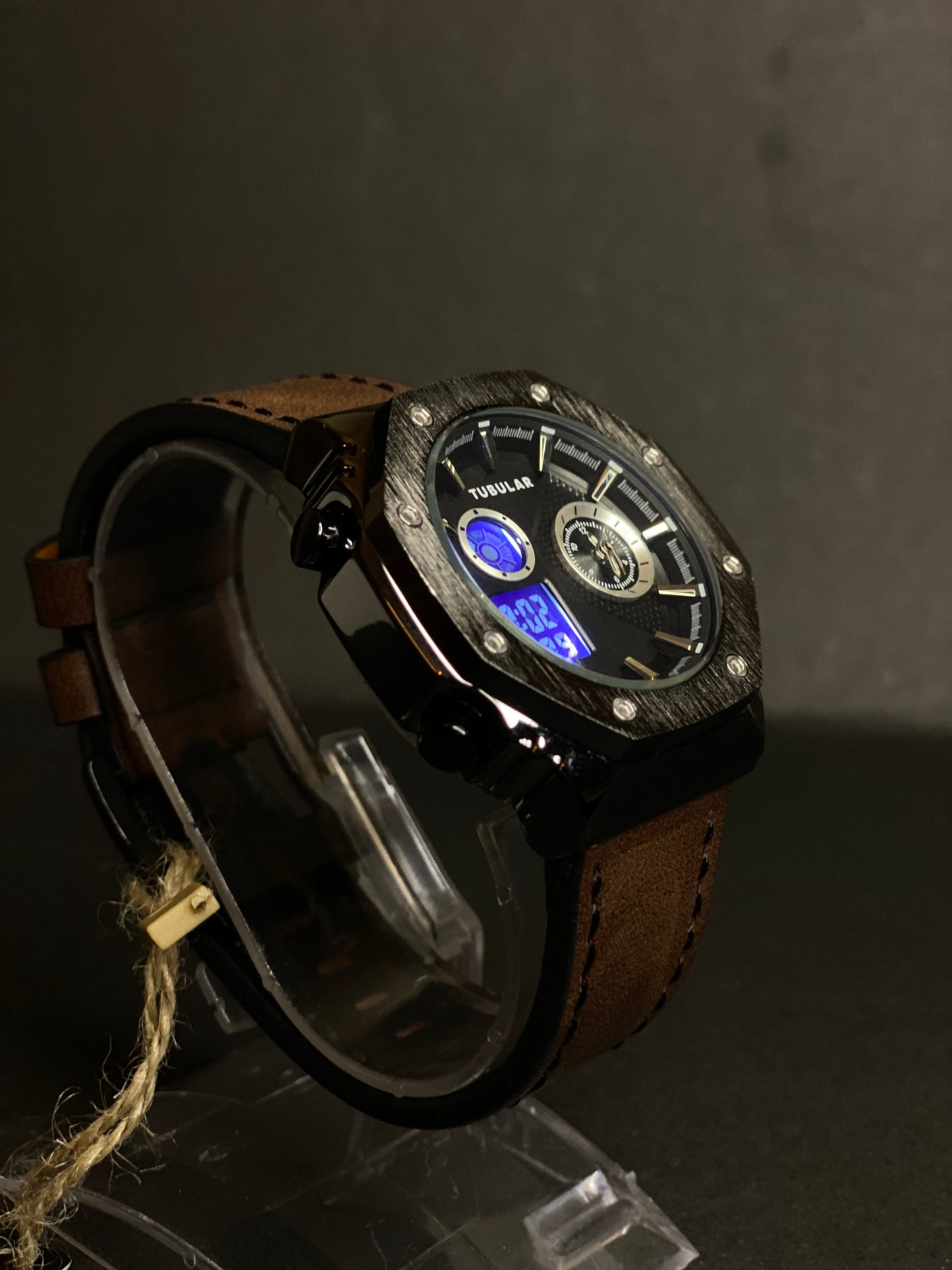 TUBULAR Original Watch | Analog & Digital | Leather Strap