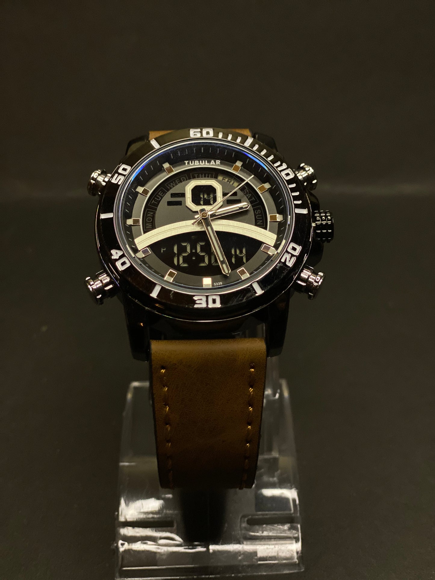 TUBULAR Original Watch | Analog & Digital | Leather Strap