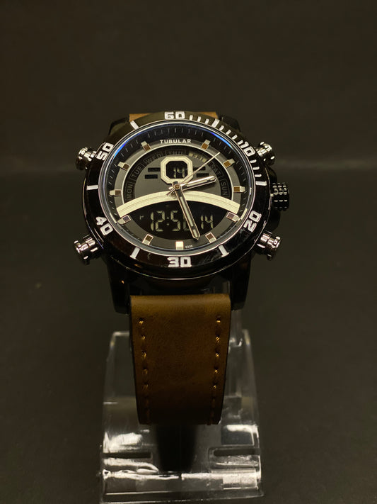 TUBULAR Original Watch | Analog & Digital | Leather Strap