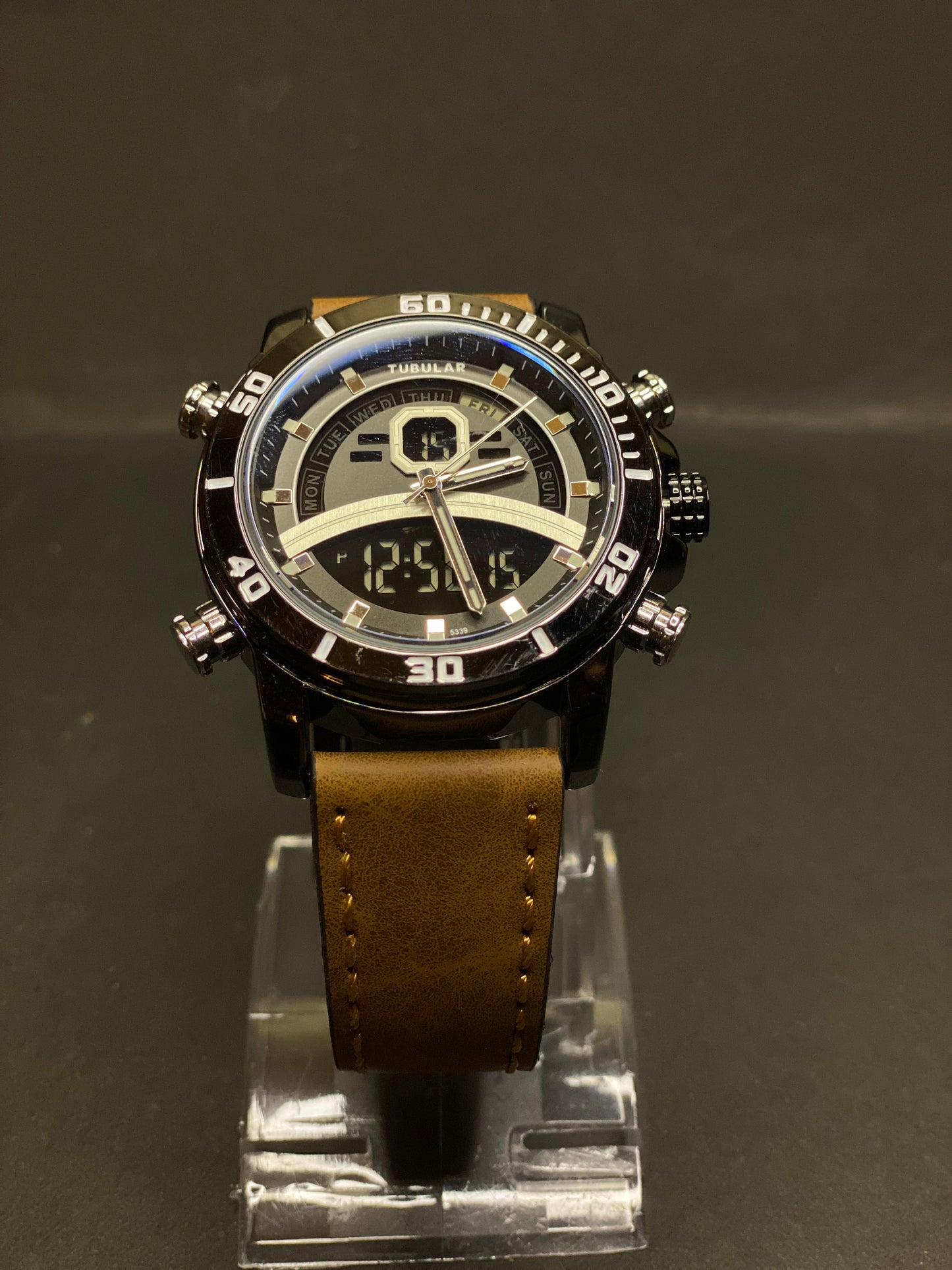 TUBULAR Original Watch | Analog & Digital | Leather Strap